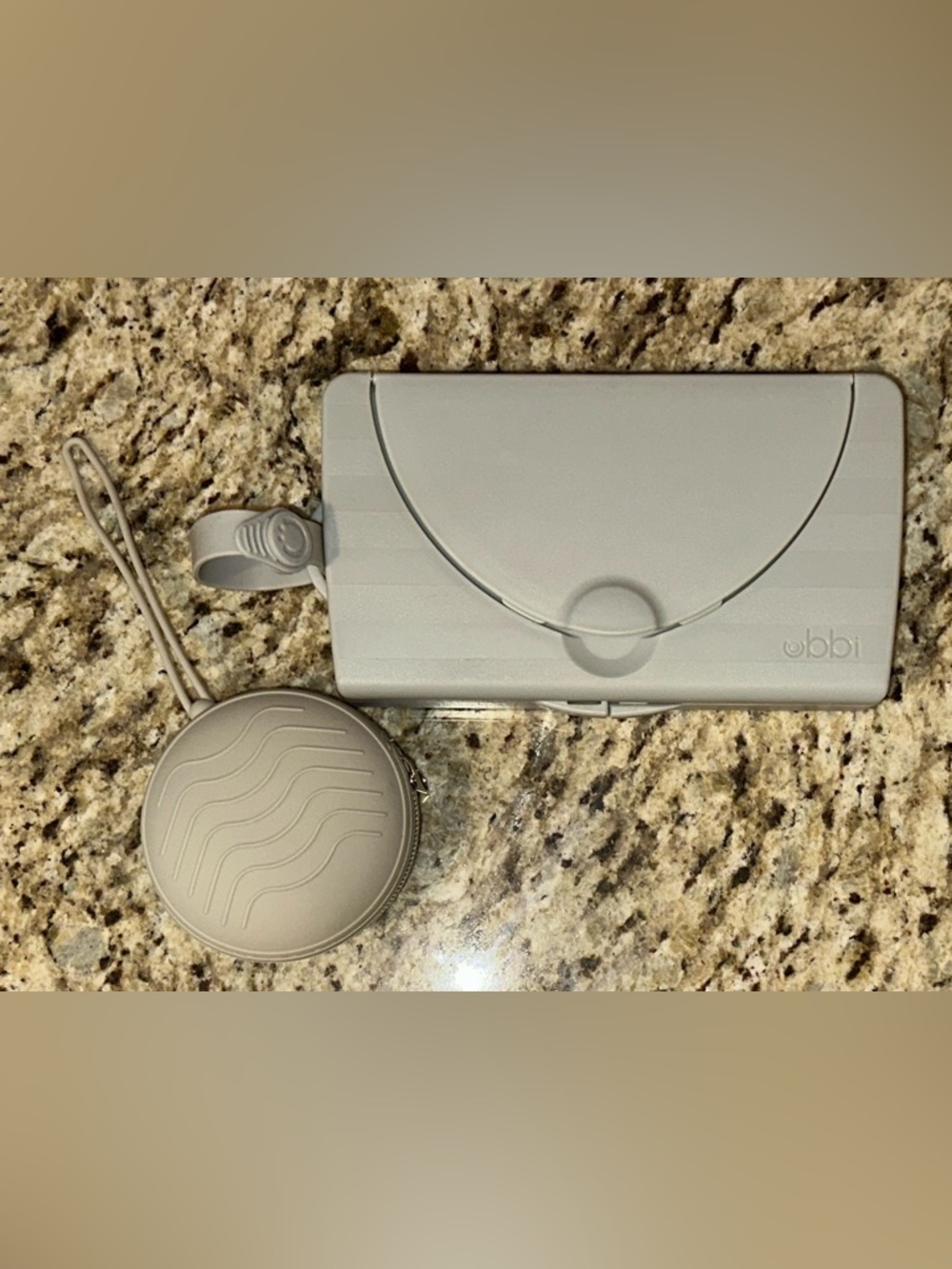 Travel Wipes Dispenser and Pacifier Pouch Set